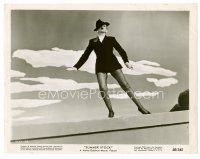 8w655 SUMMER STOCK 8x10 still '50 classic image of Judy Garland in black dress & tights on roof!