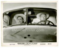 8w671 TEN DAYS TO TULARA 8x10 still '58 fugitive Sterling Hayden & Rodolfo Hoyos driving in car!