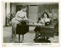 8w713 WASP WOMAN 8x10 still '59 sexy woman on desk watches Susan Cabot do her nails!