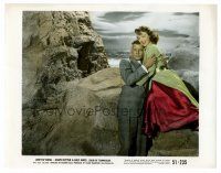8w029 HALF ANGEL color 8x10 still '51 romantic close up of Loretta Young & Joseph Cotten!