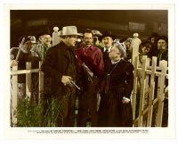 8w038 MY DARLING CLEMENTINE color 8x10 still '46 Jane Darwell refuses to back down from Henry Fonda