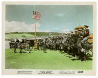 8w065 TOMAHAWK color 8x10 still '51 cavalrymen about to try to stop the great Sioux Indian uprising!