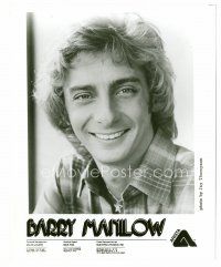 8x029 BARRY MANILOW 8x10 publicity still '70s head & shoulders smiling portrait of the singer!