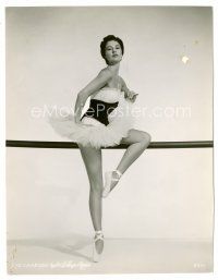8x071 CYD CHARISSE 7.5x9.75 still '50s full-length portrait of the dancer in ballerina outfit!