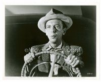 8x091 DON KNOTTS 8x10 still '65 close up driving car & whistling from The Ghost & Mr. Chicken!