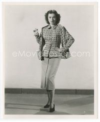 8x146 FAITH DOMERGUE 8x10 still '50s full-length modeling cool outfit by Ernest Bachrach!
