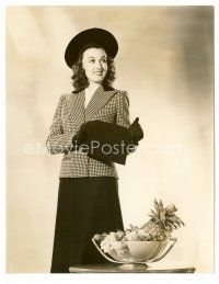 8x181 GINNY SIMMS 7.25x9.25 still '39 full-length standing by fruit bowl by Ernest Bachrach!
