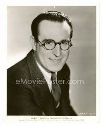 8x194 HAROLD LLOYD 8x10 still '38 head & shoulders portrait wearing trademark glasses!