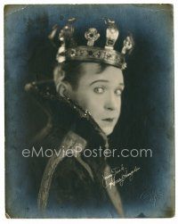 8x195 HARRY LANGDON deluxe 7.5x9.5 still '20s fantastic portrait dressed as a king by Cannons!