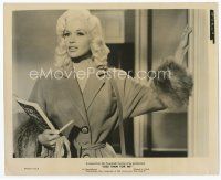 8x226 JAYNE MANSFIELD 8x10 still '57 close up of the sexy blonde with fur from Kiss Them For Me!