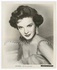 8x230 JEAN PETERS 8.25x10 still '55 sexy close up of the brunette with cool diamond earrings!