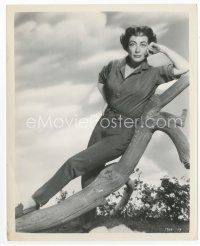 8x251 JOAN CRAWFORD 8x10 still '54 full-length posing on a fallen tree from Johnny Guitar!