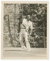 8x262 JOHN GILBERT 8x10 still '20s cool full-length portrait of the MGM star playing tennis!