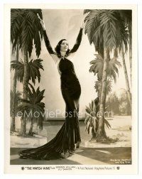 8x288 JULIETTE COMPTON 8x10 still '32 full-length in sexy gown by palm trees from The Match King!