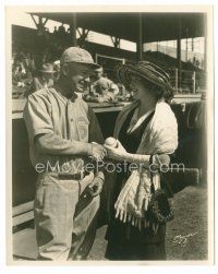 8x387 MARY MILES MINTER deluxe 8x10 still '10s shaking hands w/Buzzy Wares of the St. Louis Browns!