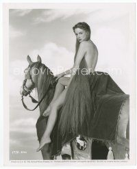 8x388 MAUREEN O'HARA 8x10 still '55 full-length sexy portrait naked on horse from Lady Godiva!