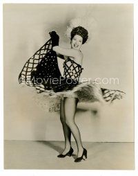 8x392 MERLE OBERON 7.5x9.5 still '44 full-length doing fast moves in a sexy outfit from The Lodger!