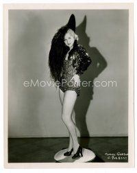 8x402 MURIEL GORDON 8x10 still '30s full-length portrait in sexy showgirl outfit & feathered hat!