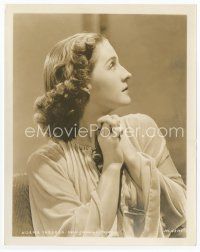 8x413 NORMA SHEARER 8x10 still '30s wonderful profile portrait of the star with her hands clasped!