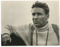 8x442 PETER LAWFORD 7x9 still '51 close up wearing sweater & backpack from The Longest Day!