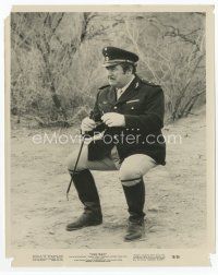 8x449 PETER USTINOV 8x10 still '70 wacky portrait sitting on invisible chair from Viva Max!