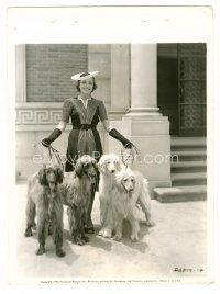 8x567 SUSAN PALEY deluxe 8x10 key book still '39 with her 4 Afghan hounds from Death of a Champion!