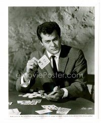 8x582 TONY CURTIS 8x10 still '56 great close up gambling at poker table from Mister Cory!