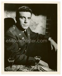 8x583 TONY FRANCIOSA 8x10 still '60s close up in military uniform sitting at table with drinks!