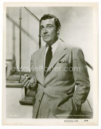 8x600 WALTER PIDGEON 8x10 still '53 waist-high smoking portrait from The Bad and the Beautiful!