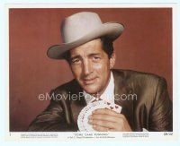8x077 DEAN MARTIN color 8x10 still #2 '59 portrait holding a deck of cards from Some Came Running!