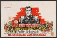 8y450 BIRDMAN OF ALCATRAZ Belgian '63 art of Burt Lancaster in John Frankenheimer's prison classic