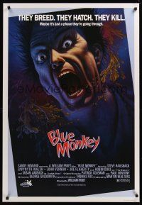 8y018 BLUE MONKEY Canadian/U.S. 1sh '87 they breed, they hatch, they kill, great art by Jim Warren