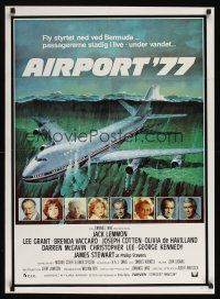 8y205 AIRPORT '77 Danish '77 Lee Grant, Jack Lemmon, Olivia de Havilland, Bermuda Triangle crash!