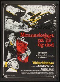8y233 CHARLEY VARRICK Danish '73 Walter Matthau in Don Siegel crime classic!