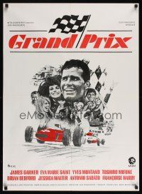 8y269 GRAND PRIX Danish R70s Formula One race car driver James Garner, artwork by Howard Terpning!