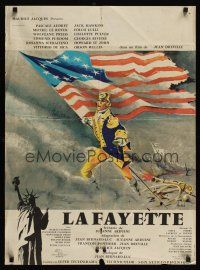 8y046 LAFAYETTE French 23x32 '63 Jean Dreville, Orson Welles, Jack Hawkins, Clement Hurel art!