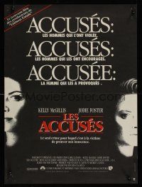 8y069 ACCUSED French 15x21 '88 Jodie Foster, Kelly McGillis, the case that shocked a nation!