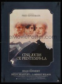 8y080 FIVE DAYS ONE SUMMER French 15x21 '82 Sean Connery, Fred Zinnemann, mountain climbing!