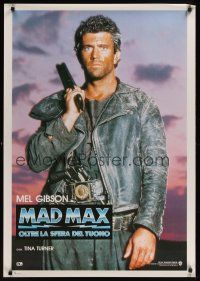 8y593 MAD MAX BEYOND THUNDERDOME Italian REPRO '85 cool image of Mel Gibson with shotgun!