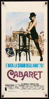 8y684 CABARET Italian locandina '72 Liza Minnelli sings & dances in Nazi Germany, Bob Fosse!