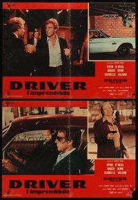 8y639 DRIVER 6 Italian photobustas '78 Walter Hill, Ryan O'Neal, Bruce Dern, Isabelle Adjani!