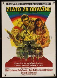 8y784 KELLY'S HEROES Yugoslavian '70 Clint Eastwood, Telly Savalas, Don Rickles, Sutherland!