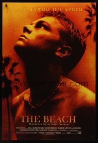 8z084 BEACH style A DS 1sh '00 directed by Boyle, Leonardo DiCaprio stranded on island paradise!