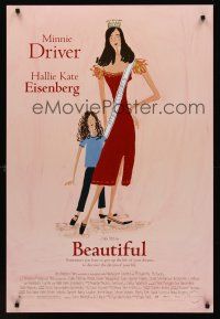 8z087 BEAUTIFUL DS 1sh '00 Sally Field directed, Minnie Driver, Hallie Kate Eisenberg, great art!
