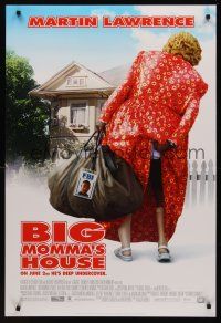 8z110 BIG MOMMA'S HOUSE style B advance DS 1sh '00 FBI agent Martin Lawrence as a BIG old woman!