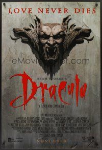 8z159 BRAM STOKER'S DRACULA advance 1sh '92 Francis Ford Coppola, cool gargoyle image!