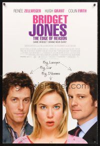 8z168 BRIDGET JONES THE EDGE OF REASON DS 1sh '04 Renee Zellweger, Hugh Grant, Colin Firth!