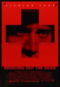 8z172 BRINGING OUT THE DEAD advance DS 1sh '99 paramedic Nicolas Cage, Arquette, Martin Scorsese!