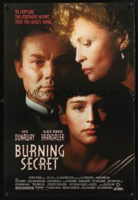 8z186 BURNING SECRET 1sh '88 Andrew Birkin directed, Klaus Maria Brandauer & Faye Dunaway!