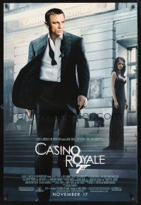 8z202 CASINO ROYALE advance DS 1sh '06 Daniel Craig as James Bond & sexy Eva Green!